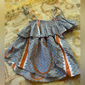 anthropologie off the shoulder blouse